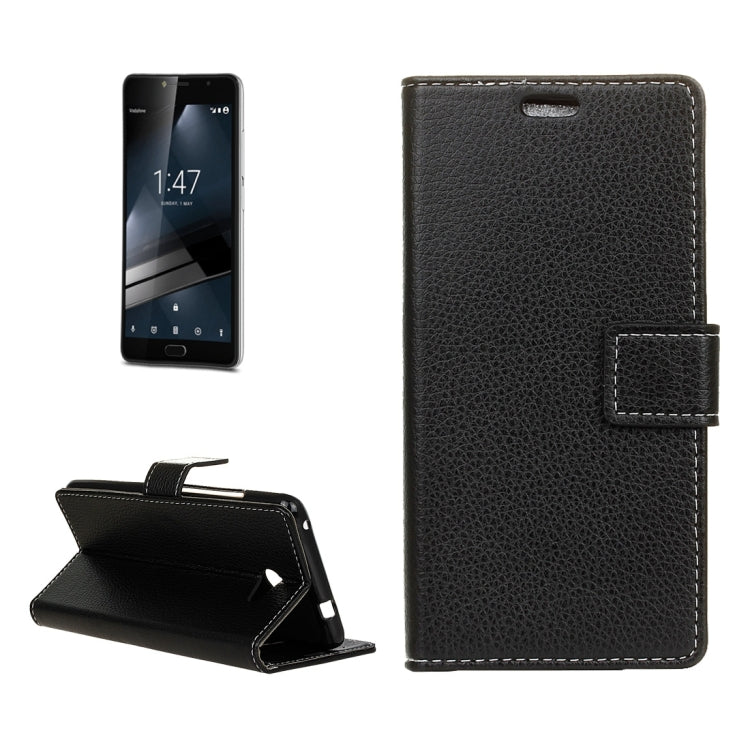 For Vodafone Smart ultra 7 Litchi Texture Horizontal Flip PU Leather Case with Magnetic Buckle & Holder & Card Slots & Wallet & Photo Frame