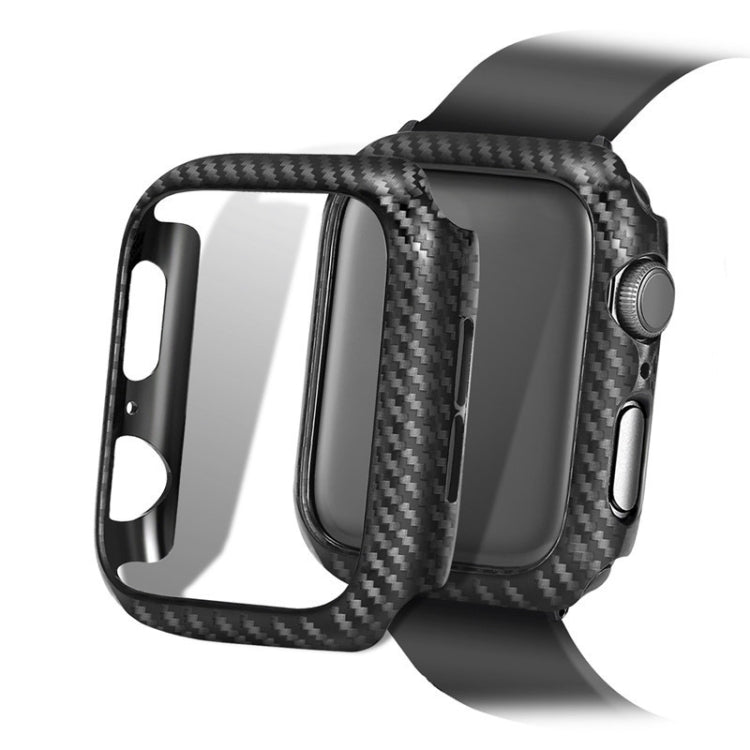 PC Carbon Fiber Frame Protection Case for Apple Watch Series 6 & SE & 5 & 4 44mm