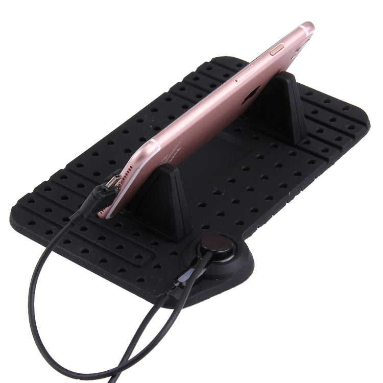 Silicone Pad Car Phone Holder with Charging Cable, For iPhone, Galaxy, Huawei, Xiaomi, LG, HTC and Other Smart Phones