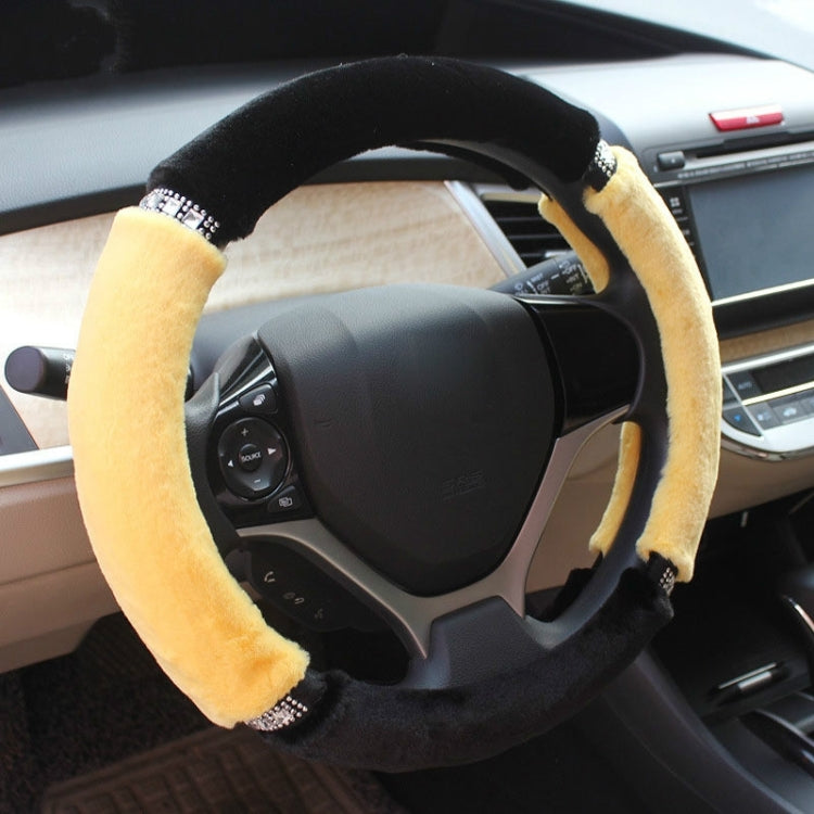 Diamond Cute Plush Steering Wheel Cover