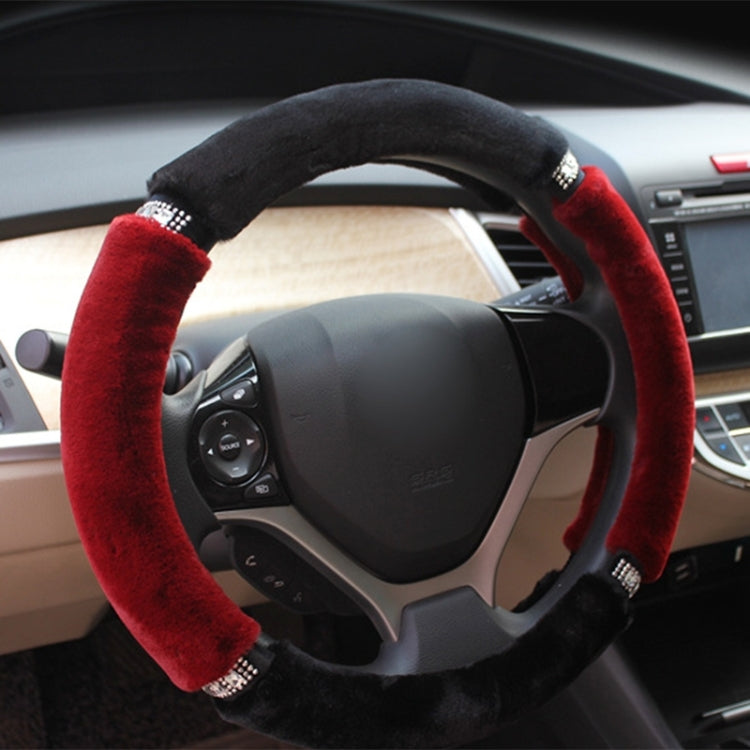 Diamond Cute Plush Steering Wheel Cover