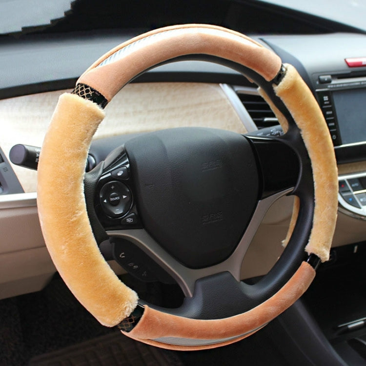 Carbon Fiber Plush Car Steering Wheel Cover To Cover