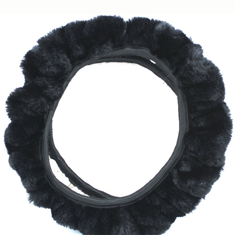 Plush Telescoping Steering Wheel Cover