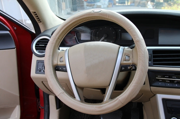 Leather Steering Wheel Cover Interior Automotive Supplies