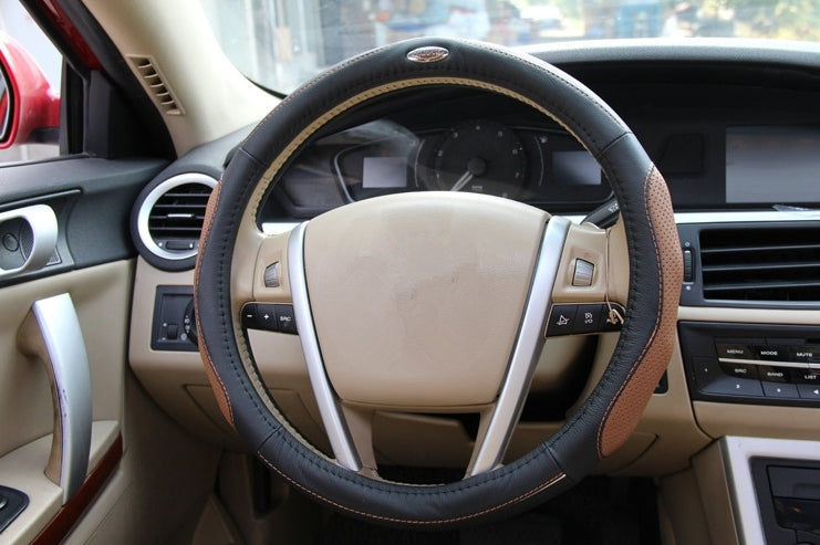 Leather Steering Wheel Cover Interior Automotive Supplies