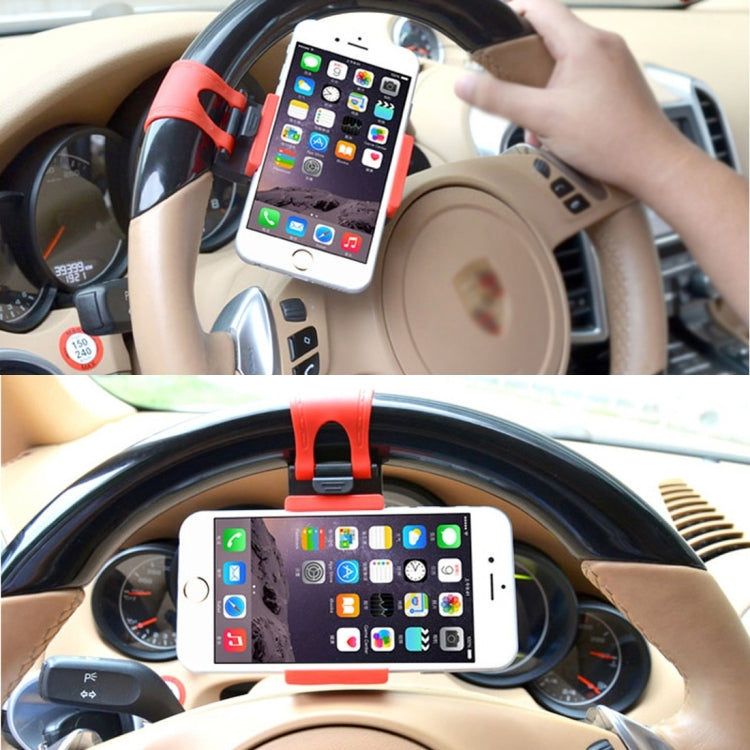 Steering Wheel Bracket Snaps Navigation, For iPhone, Galaxy, Huawei, Xiaomi, LG, HTC and Other Smart Phones