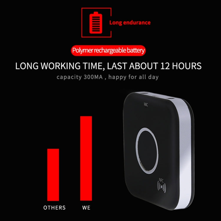 B7 CSR8635 Bluetooth V4.1 Music Audio Receiver, Support AUX / NFC / Hands-free, For iPhone, Samsung, HTC, Sony, Google, Huawei, Xiaomi and other Smartphones(Black)