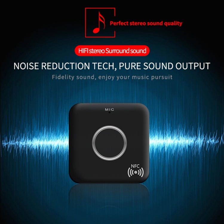 B7 CSR8635 Bluetooth V4.1 Music Audio Receiver, Support AUX / NFC / Hands-free, For iPhone, Samsung, HTC, Sony, Google, Huawei, Xiaomi and other Smartphones(Black)