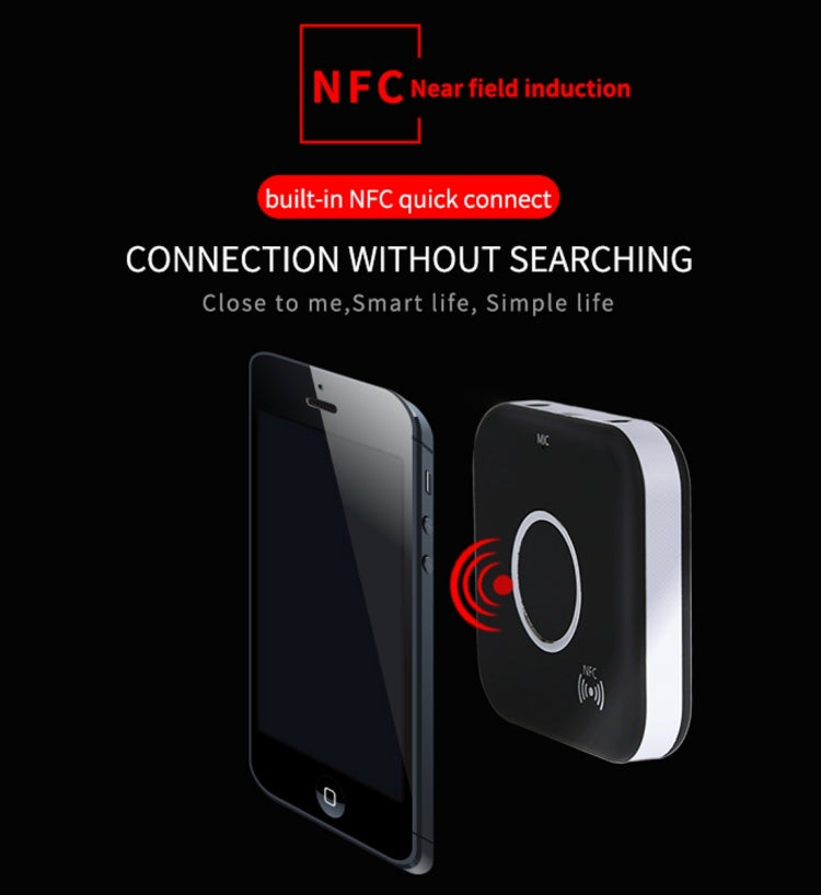 B7 CSR8635 Bluetooth V4.1 Music Audio Receiver, Support AUX / NFC / Hands-free, For iPhone, Samsung, HTC, Sony, Google, Huawei, Xiaomi and other Smartphones(Black)