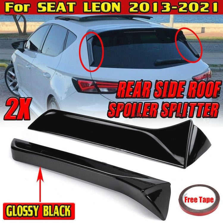 For Renault / Seat Car Black Window Side Spoiler Wing
