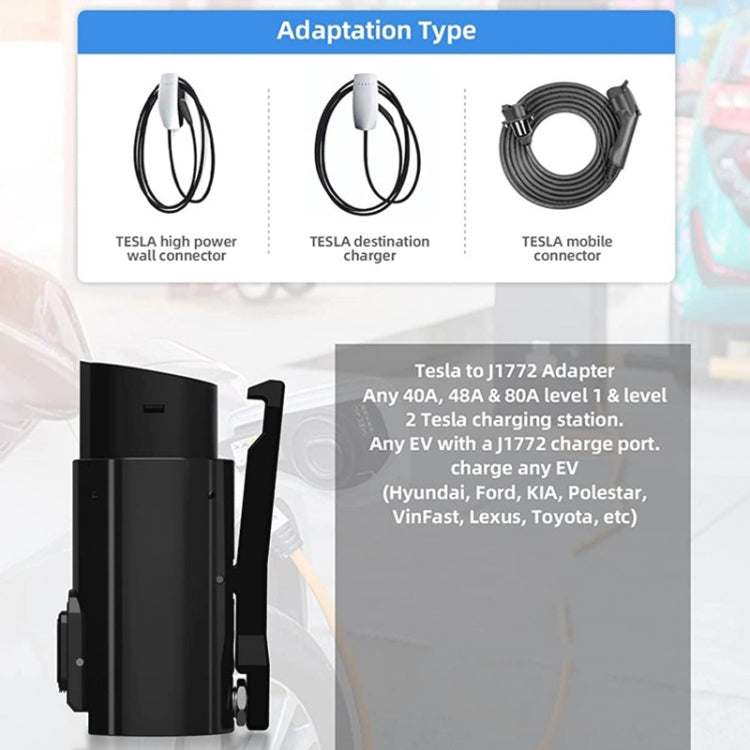 New Energy Vehicle Charging Gun Tesla to Type 1 Adapter