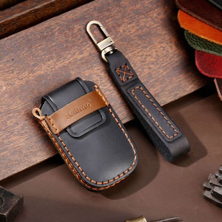 For Kia Sportage R / K5 / K4 / K2 / KX3 Hallmo A Style Car Cowhide Leather Key Protective Cover Key Case