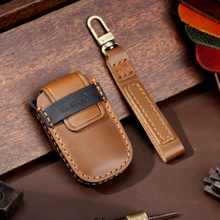 For Kia Sportage R / K5 / K4 / K2 / KX3 Hallmo A Style Car Cowhide Leather Key Protective Cover Key Case