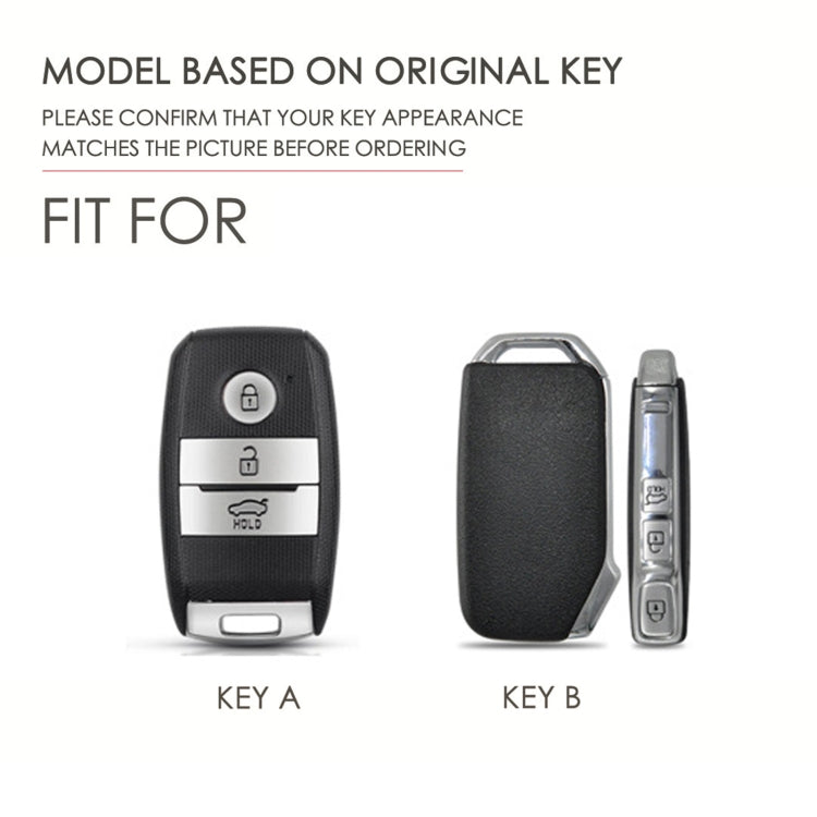 For Kia Sportage R / K5 / K4 / K2 / KX3 Hallmo A Style Car Cowhide Leather Key Protective Cover Key Case