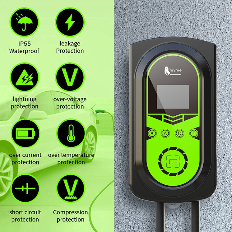 Feyree 22KW Home Wall Mounted EV Charger Car Type 2 Charging Pile