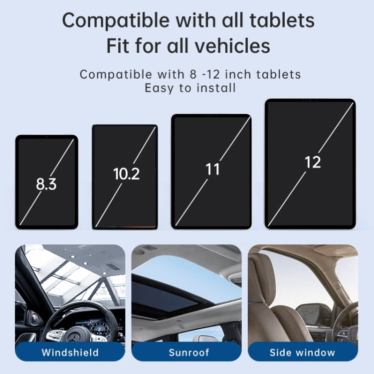 UBA-P1 Car Flexible Tablet Suction Cup Clamp Holder without Remote Control