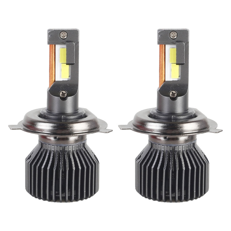 K11 1 Pair H4 12V / 75W / 6000K / 9000LM Car LED Headlight (White Light)