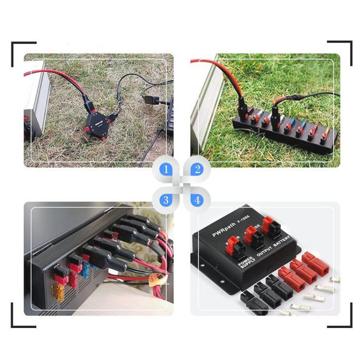 CP-0253 5 Pair Anderson Single Pole Plug 15A 16-20AWG Quick Disconnect Power Terminal Connector