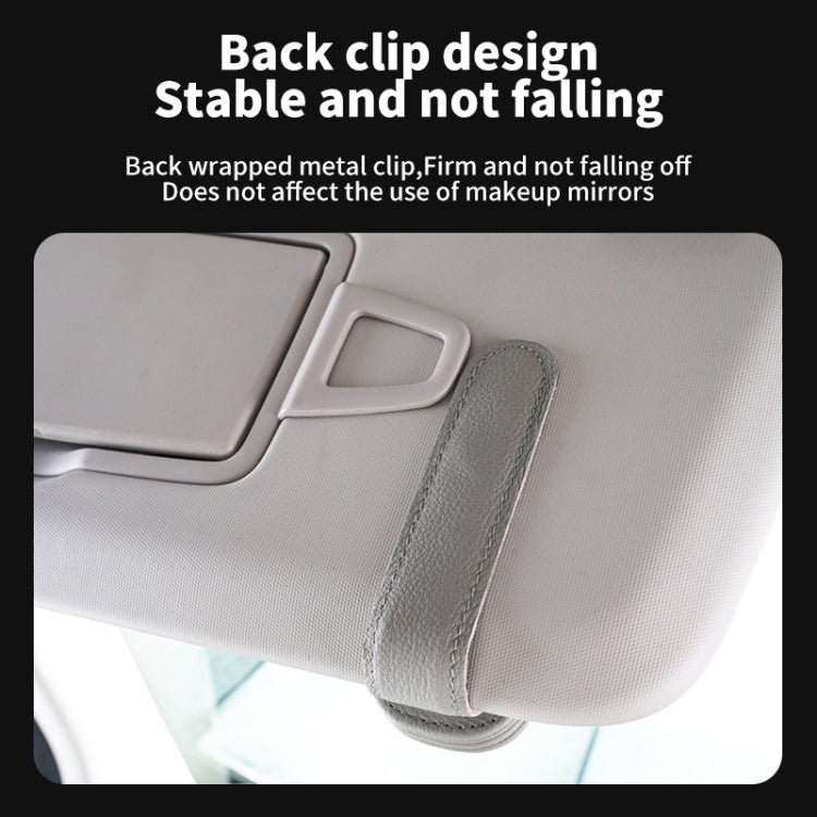 Car Sun Visor Glasses Clip Multi-functional Card Storage Bracket