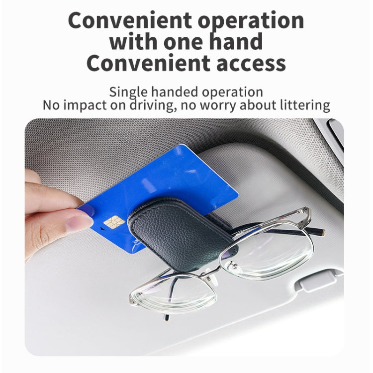 Car Sun Visor Glasses Clip Multi-functional Card Storage Bracket