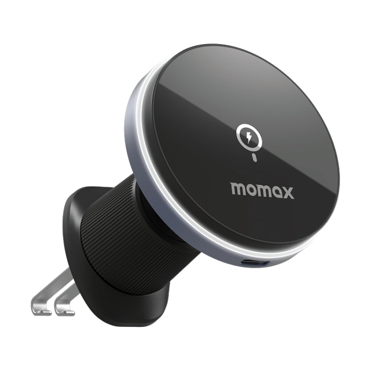 MOMAX CM25A Magnetic Wireless Charger Car Air Outlet Phone Holder