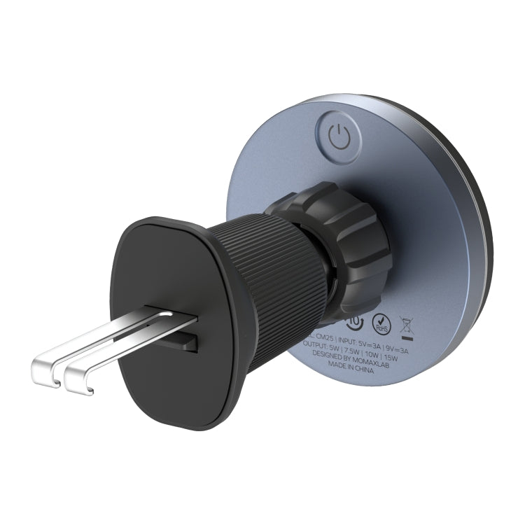 MOMAX CM25A Magnetic Wireless Charger Car Air Outlet Phone Holder