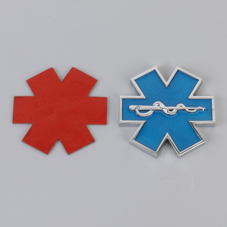 Car Star of Life Personalized Aluminum Alloy Decorative Stickers, Size: 6.5x0.5cm