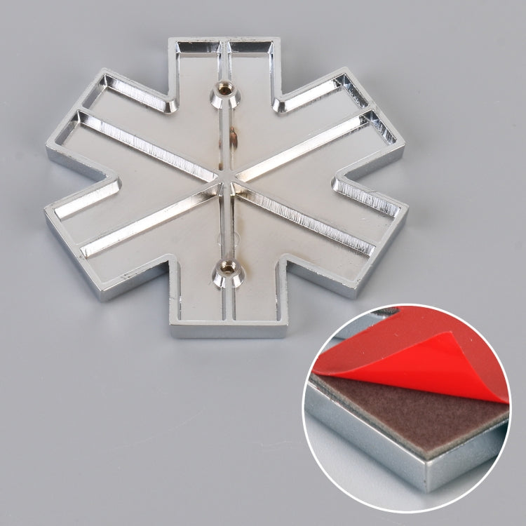 Car Star of Life Personalized Aluminum Alloy Decorative Stickers, Size: 6.5x0.5cm