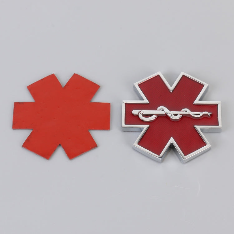 Car Star of Life Personalized Aluminum Alloy Decorative Stickers, Size: 6.5x0.5cm