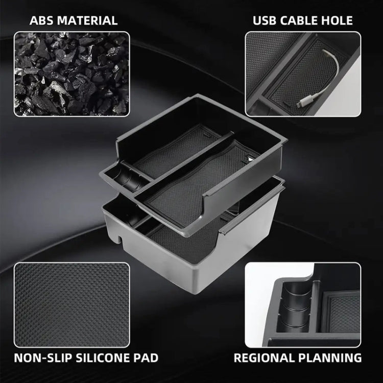 For Ford Bronco 2021 Car Armrest Box Double Layer Storage Box