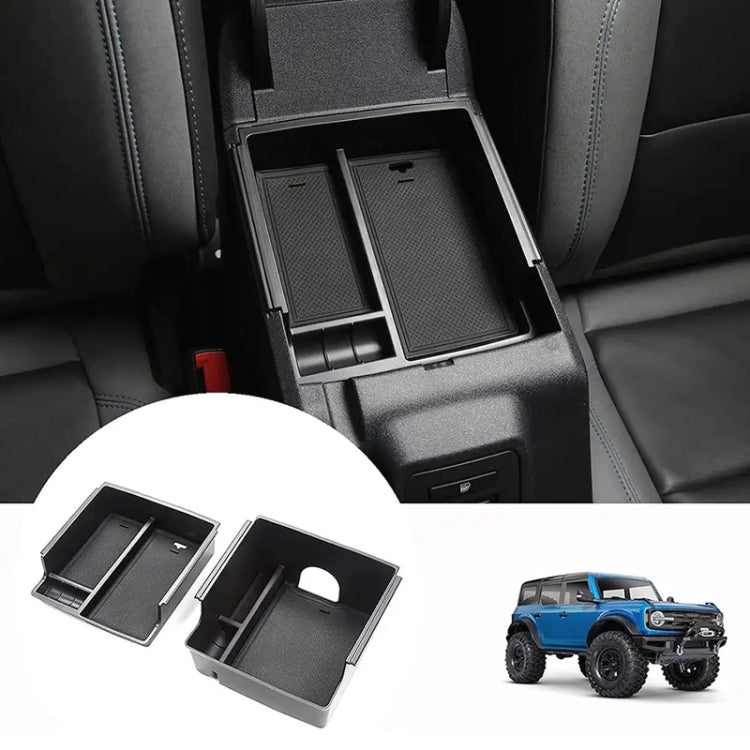 For Ford Bronco 2021 Car Armrest Box Double Layer Storage Box