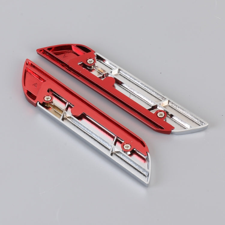 1 Pair Car Racing Development TRD Personalized Aluminum Alloy Decorative Stickers, Size: 11.5 x 2.5 x 0.5cm