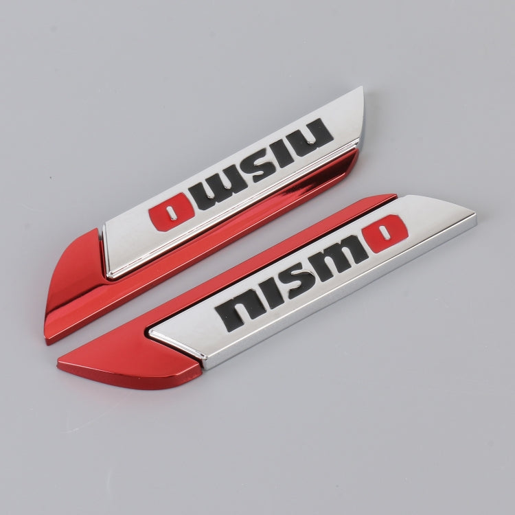 1 Pair Car Letters NISMO Personalized Aluminum Alloy Decorative Stickers, Size: 11.5 x 2.5 x 0.5cm