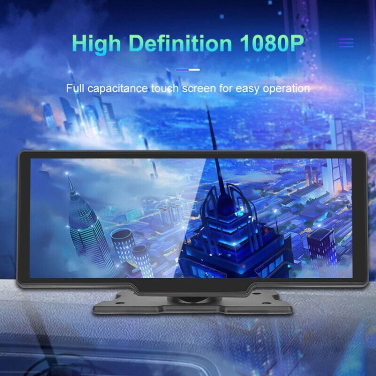 P901S 9 inch HD Front Rear Double Recording Wireless Car Driving Recorder Navigation Carplay