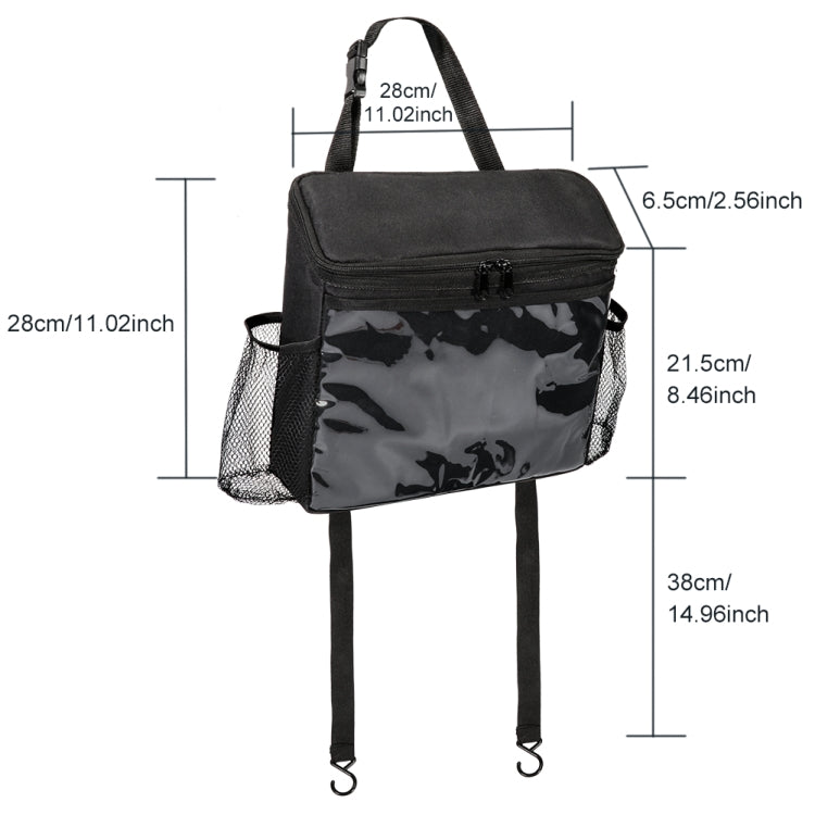 TIROL T26519 Multifunctional Car Oxford Cloth Waterproof Storage Bag Car Thermal Bag