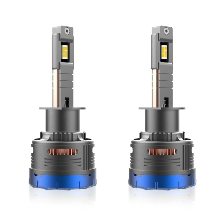 P13 1 Pair H1 DC10-32V / 60W / 6000K / 6500LM Car Liquid Metal LED Headlight