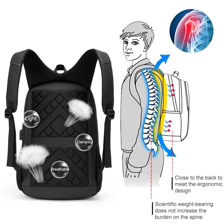 cxs-621 Multifunctional Oxford Laptop Bag Backpack