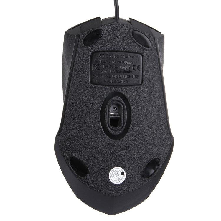 FC-3013 3 Buttons 2000DPI Wired Optical Mouse for Computer PC Laptop