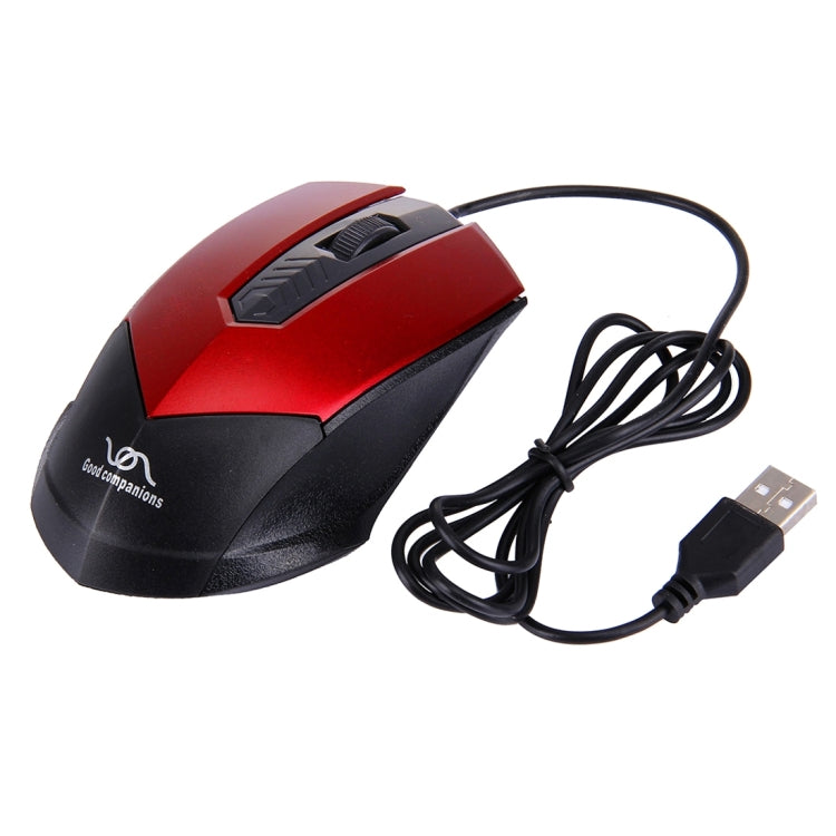 FC-3013 3 Buttons 2000DPI Wired Optical Mouse for Computer PC Laptop