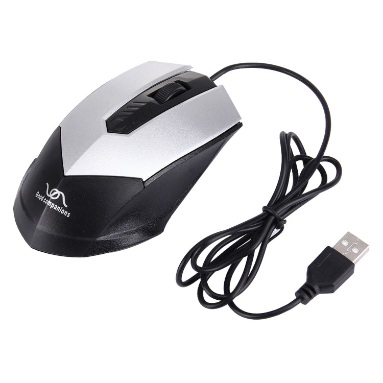 FC-3013 3 Buttons 2000DPI Wired Optical Mouse for Computer PC Laptop