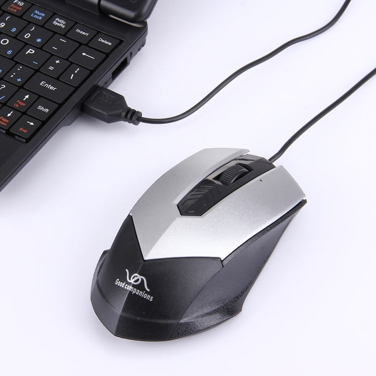 FC-3013 3 Buttons 2000DPI Wired Optical Mouse for Computer PC Laptop