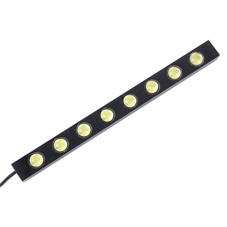 2 PCS DC 12V 8W 6500K Car DRL Daytime Running Lights Lamp with 8 LED Lights(White Light)