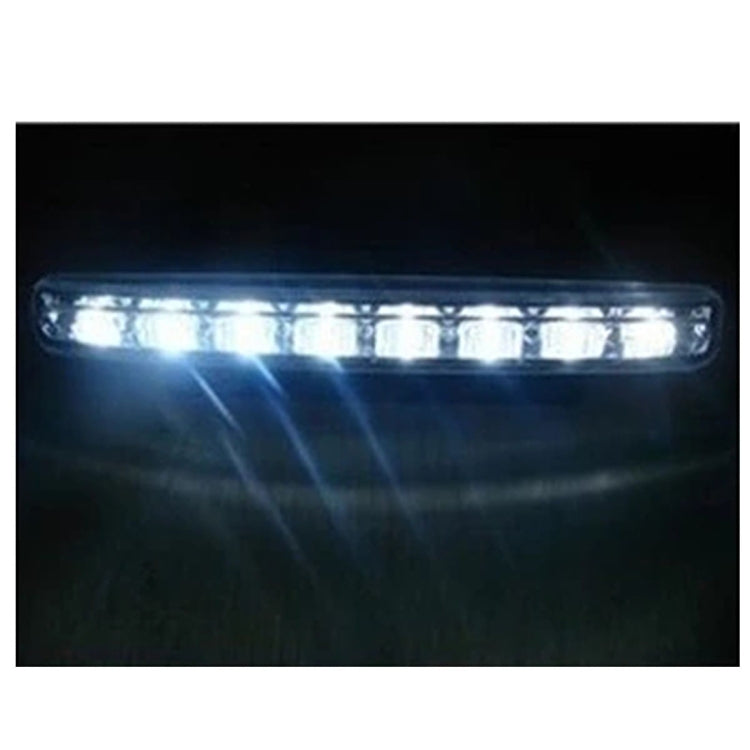 2 PCS DC 12V 8W 6500K Car DRL Daytime Running Lights Lamp with 8 LED Lights(White Light)