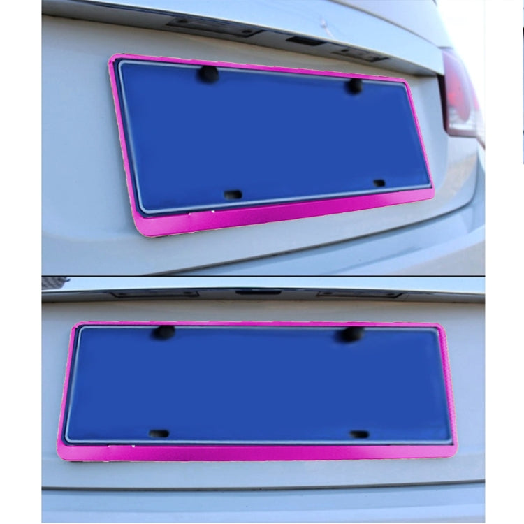 2 PCS Car License Plate Frames Car Styling License Plate Frame Aluminum Alloy Universal License Plate Holder Car Accessories