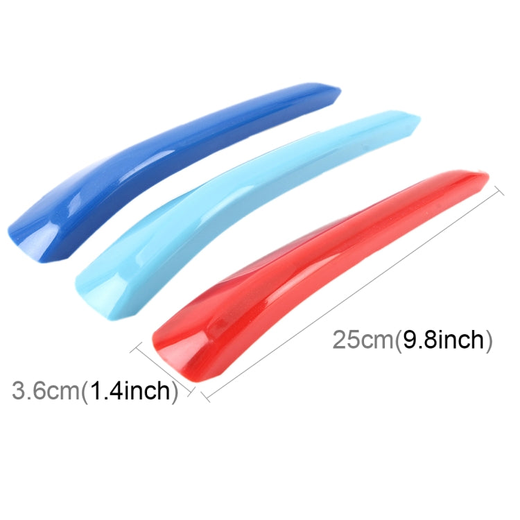 3 PCS Car Front Grille Plastic Decoration Strip Front Grill Grille Inserts Cover Strip Car Styling Accessories for Excelle GT 2009-2014