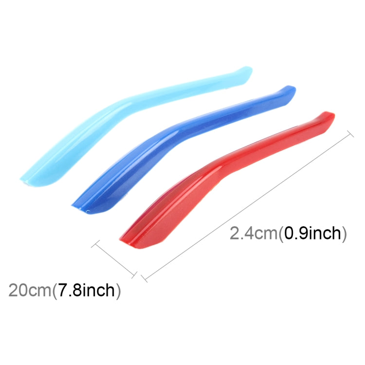 3 PCS Car Front Grille Plastic Decoration Strip Front Grill Grille Inserts Cover Strip Car Styling Accessories for Buick Excelle XT 2015-2017