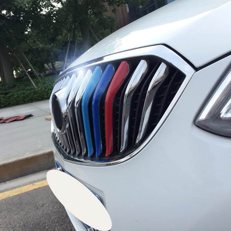 3 PCS Car Front Grille Plastic Decoration Strip Front Grill Grille Inserts Cover Strip Car Styling Accessories for Buick Excelle XT 2015-2017