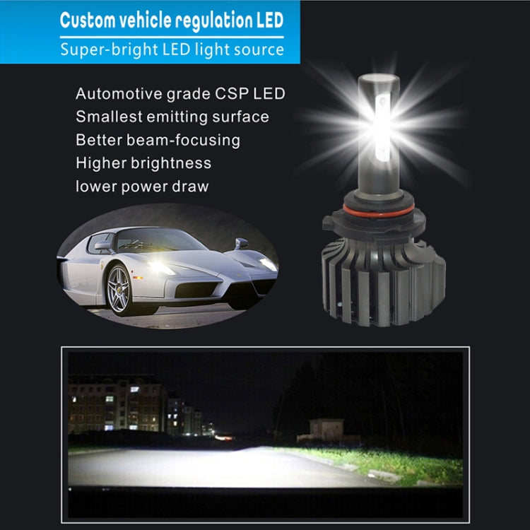 2 PCS V1S HB4 30W 4000LM 6000K IP67 Waterproof Car Headlight with 6 CSP Lamps White Light, DC 11-30V