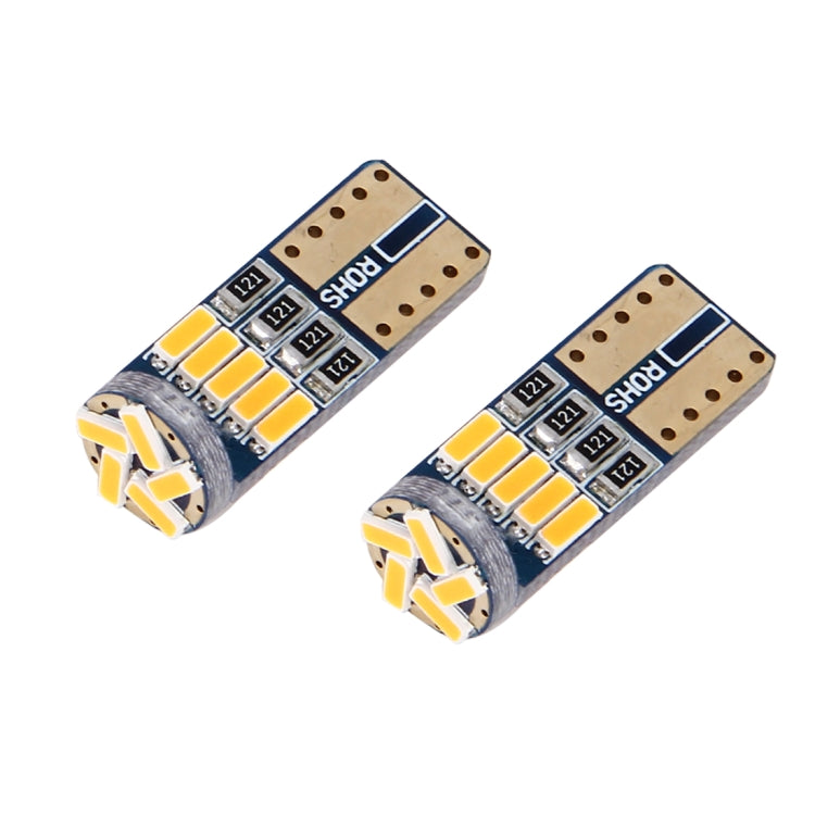 2 PCS DC 12V 2W 240LM 5500K T10-4014-15SMD Car Width Lamp Clearance Light Parking Lights