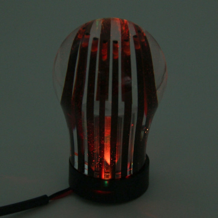 Crystal Three Light Car Breathing Racing Dash LED Magic Lamp Gear Head Shift Knob with Base, Size: 6.0 * 4.5 * 3.0 cm